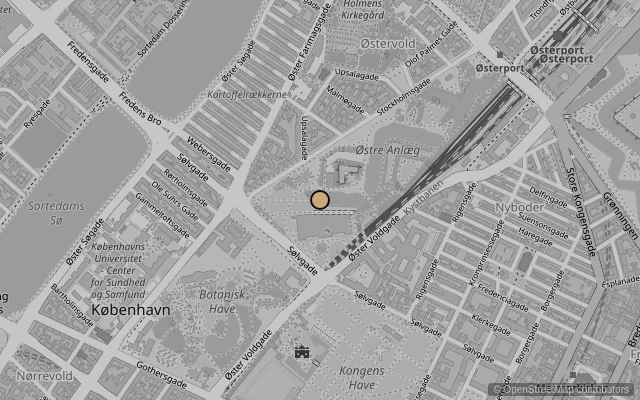 Map showing location of SMK – Statens Museum for Kunst
