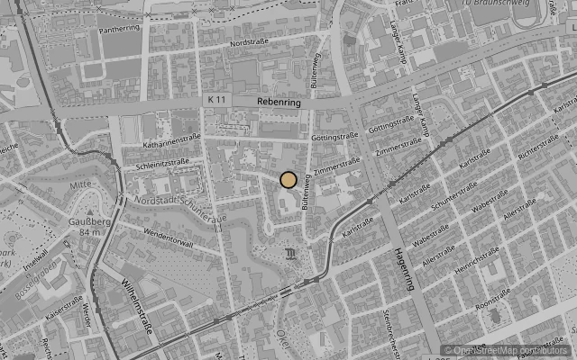 Map showing location of Herzog Anton Ulrich Museum