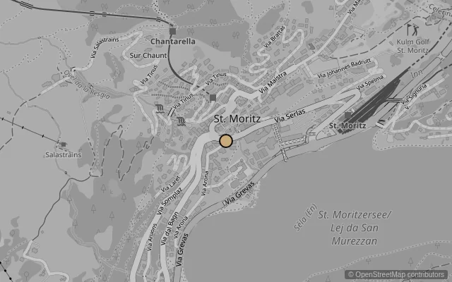 Map showing location of Segantini Museum