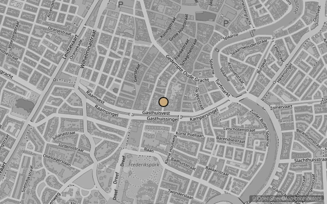 Map showing location of Frans Hals Museum