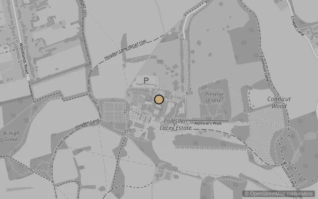 Map showing location of Polesdon Lacey National Trust