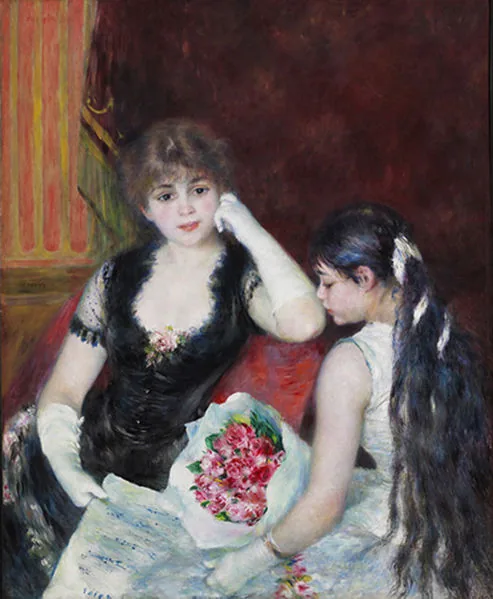  A Box at the Theate by Pierre-Auguste Renoir, 1880