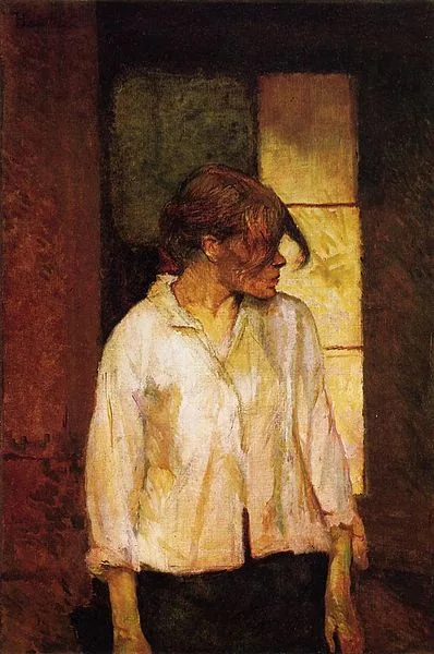 A Montrouge - Rosa la Rouge by Henri de Toulouse-Lautrec, 1886
