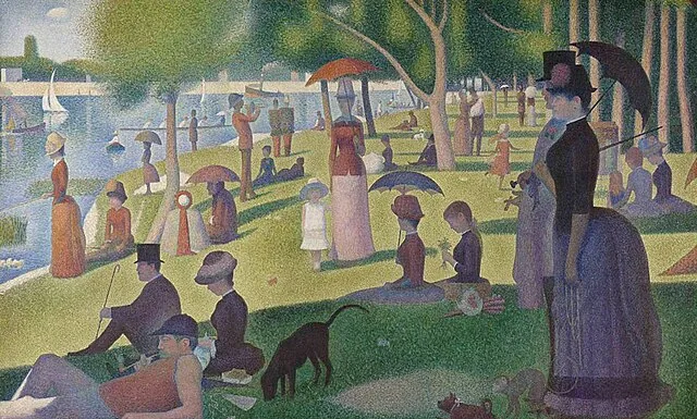 A Sunday on La Grande Jatte by Georges Seurat, 1884