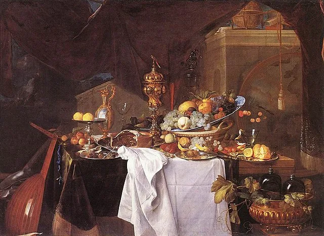 A Table of Desserts by Jan  Davidsz de Heem, 1640