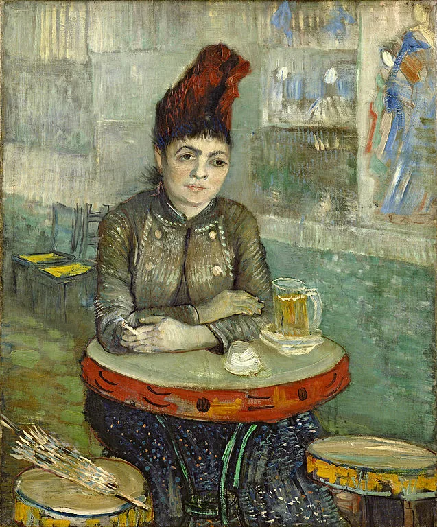 Agostina Segatori Sitting in the Café du Tambourin  by Vincent van Gogh, 1887