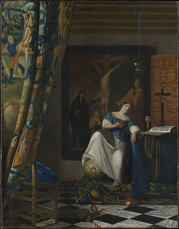 Allegory of Faith by Johannes  Vermeer, 1674