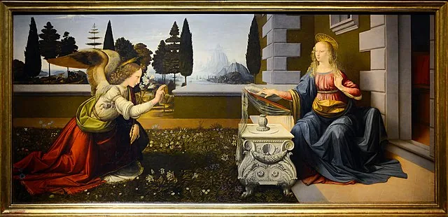 Annunciation by Leonardo da Vinci, 1472