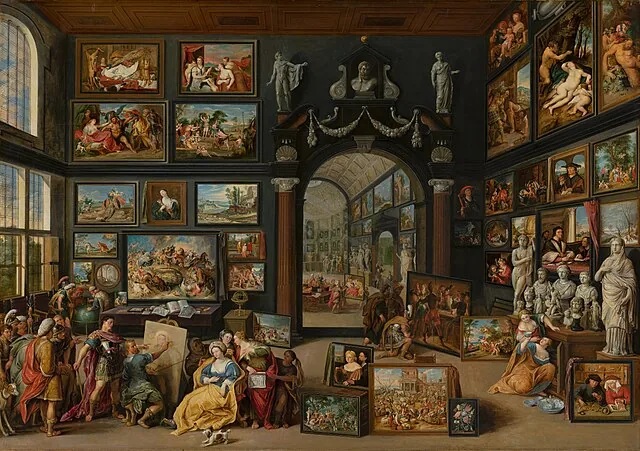 Appelles painting Campaspe  by Willem  van Haecht, 1630