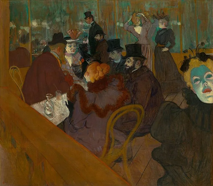 At the Moulin Rouge by Henri de Toulouse-Lautrec, 1892