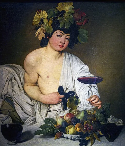 Bacchus by Michelangelo Merisi da  Caravaggio, 1598