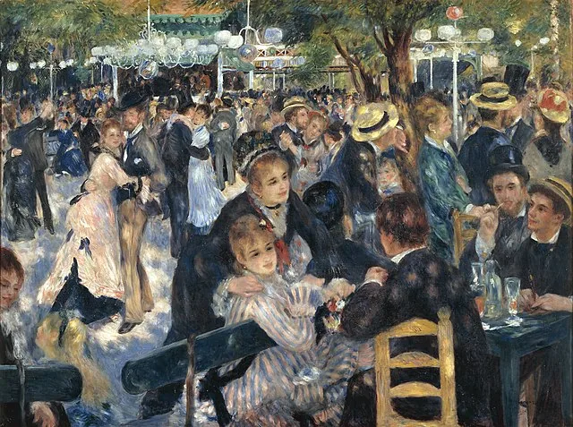  Bal du moulin de la Galette by Pierre-Auguste Renoir, 1876