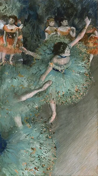 Balançant danseurs by Edgar Degas, 1877
