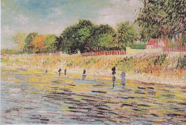 Bank of the Seine by Vincent van Gogh, 1887