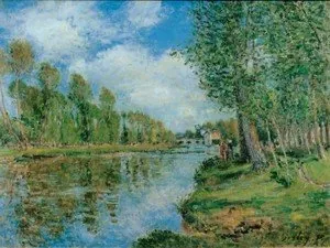 Banks of the Loing River by Alfred Sisley, 1899