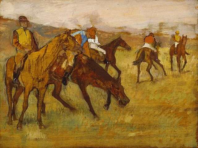Before the Race by Edgar Degas, 1882