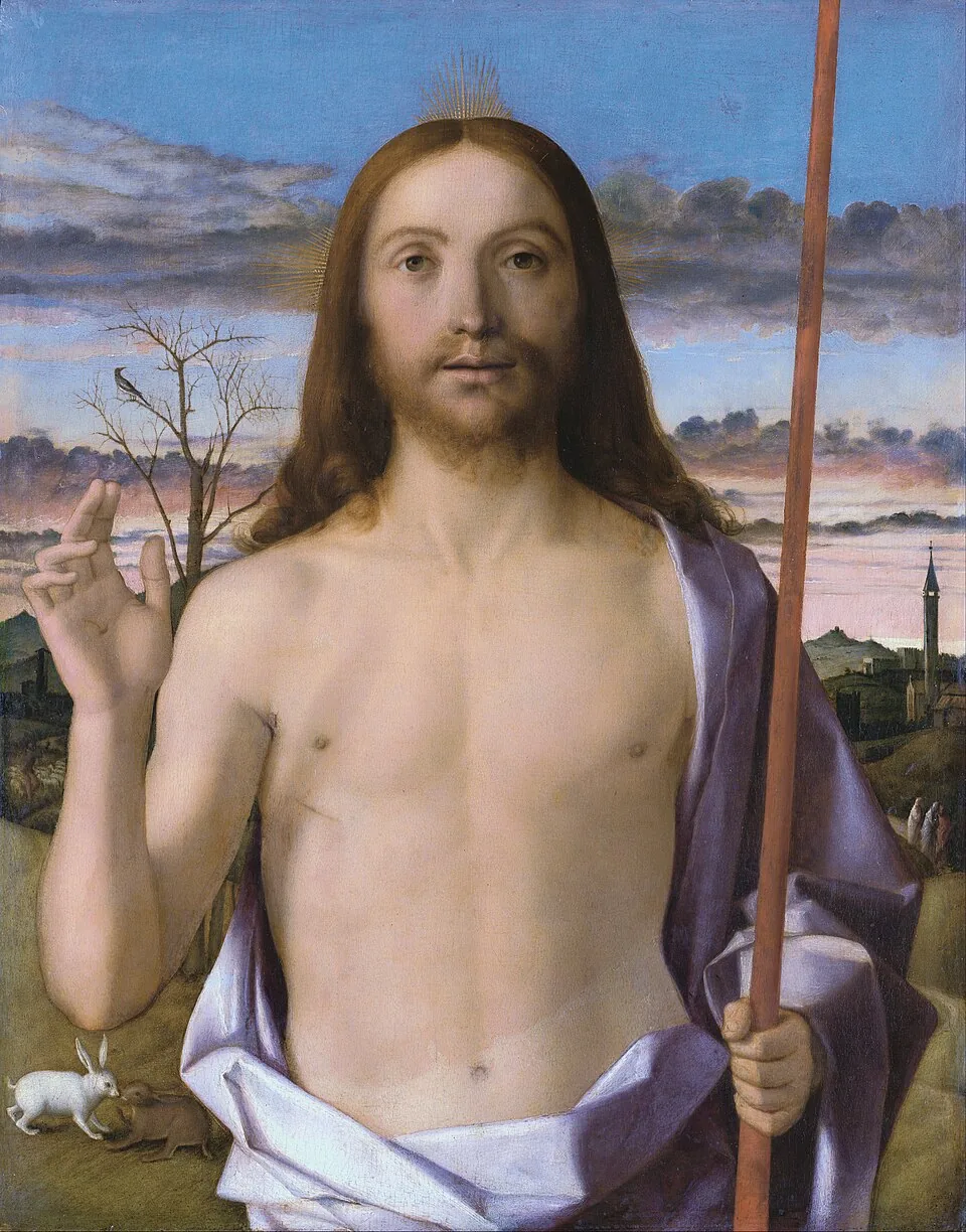 Christ Blessing  by Giovanni Bellini, 1500