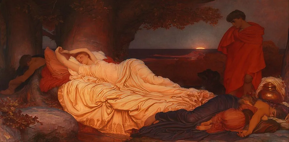 Cymon and Iphigenia by Frederic Leighton, 1884