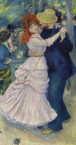 Dance at Bougival by Pierre-Auguste Renoir, 1883