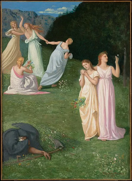 Death and the Maidens by Pierre Puvis de Chavannes, 1872