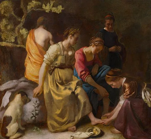Diana and her Companions by Johannes  Vermeer, 1655