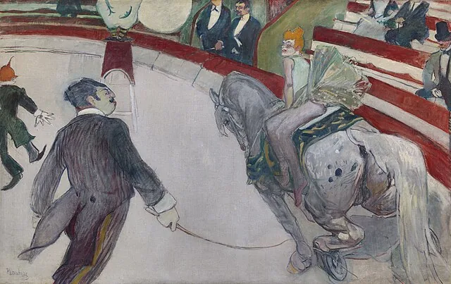 Equestrienne (At the Cirque Fernando)  by Henri de Toulouse-Lautrec, 1888