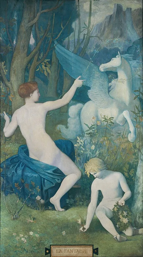 Fantasy by Pierre Puvis de Chavannes, 1866