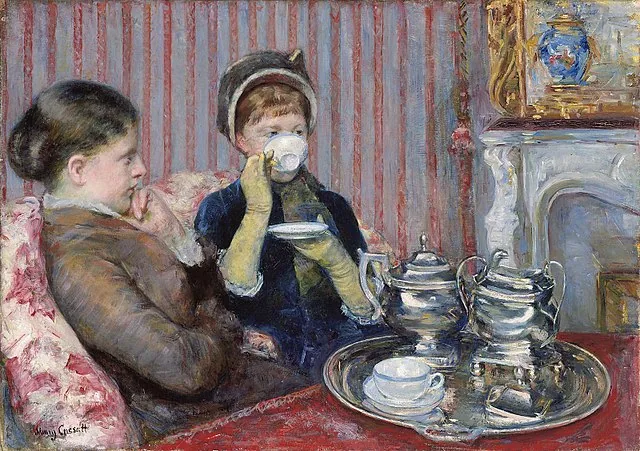 Five O'Clock Tea by Mary Cassatt, 1880