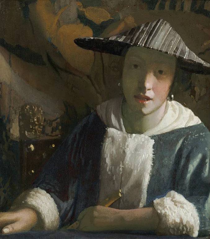 Girl with a Flute by Johannes Vermeer, 1670