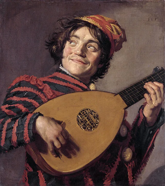 Jester with a Lute by Frans Hals, 1624