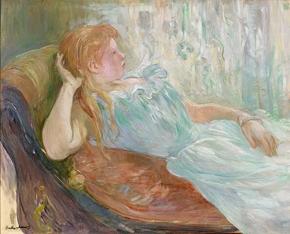 Jeune fille étendue by Berthe Morisot, 1893