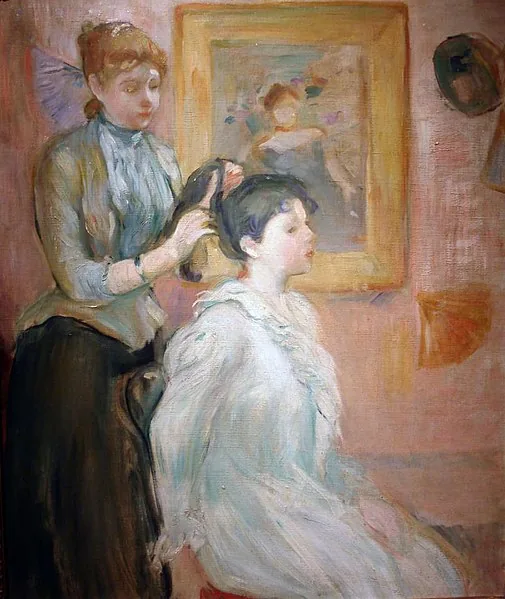 La Coiffure by Berthe Morisot, 1894