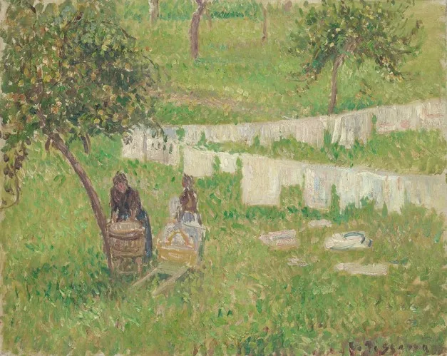 La lessiveà Éragny by Camille Pissarro, 1901