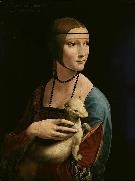 Lady with an Ermine by Leonardo da Vinci, 1490
