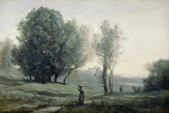 Landschap by Jean-Baptiste-Camille Corot, 1872