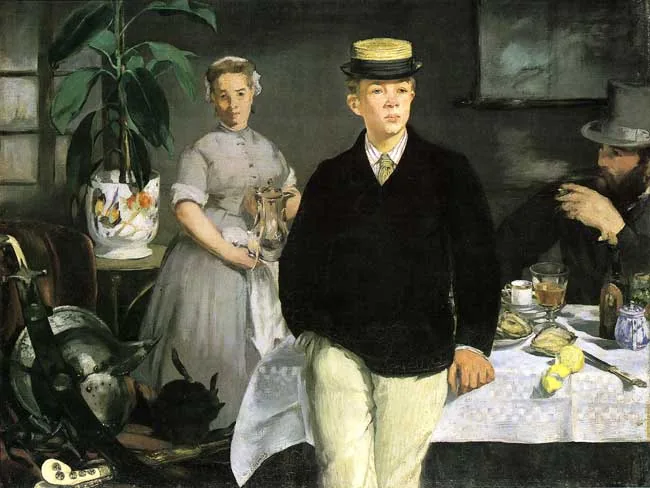Luncheon in the Studio  by Édouard Manet, 1868