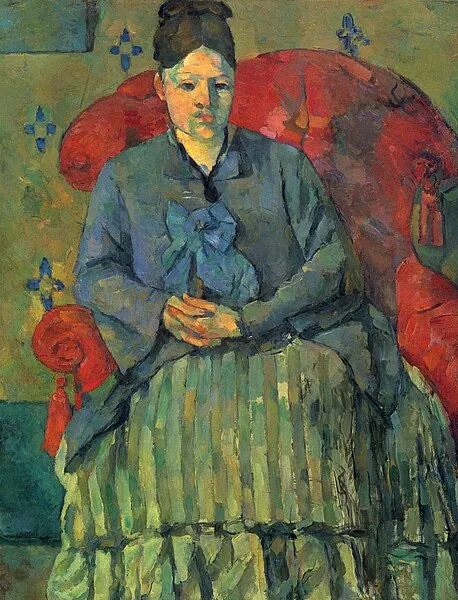 Madame Cézanne dans un fauteuil rouge by Paul Cézanne, 1877