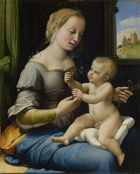Madonna of the Pinks by Raffaello Sanzio da Urbino, 1506