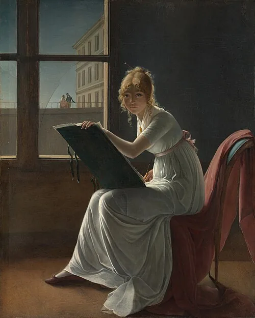 Marie Joséphine Charlotte du Val d'Ognes by Marie-Denise Villers, 1801