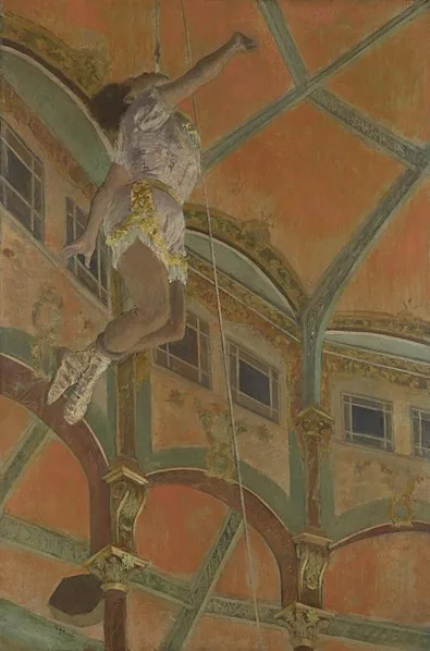 Miss La La at the Cirque Fernando by Edgar Degas, 1879