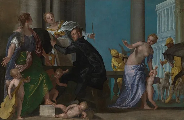 Nobleman between Active and Contemplative life by Paolo Veronese, 1575