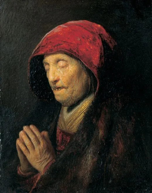 Old Woman Praying by Rembrandt van Rijn, 1629