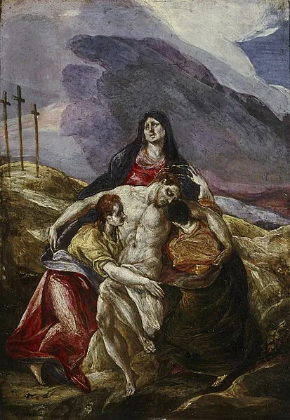 Pietà by Doménikos Theotokópoulos, 1571