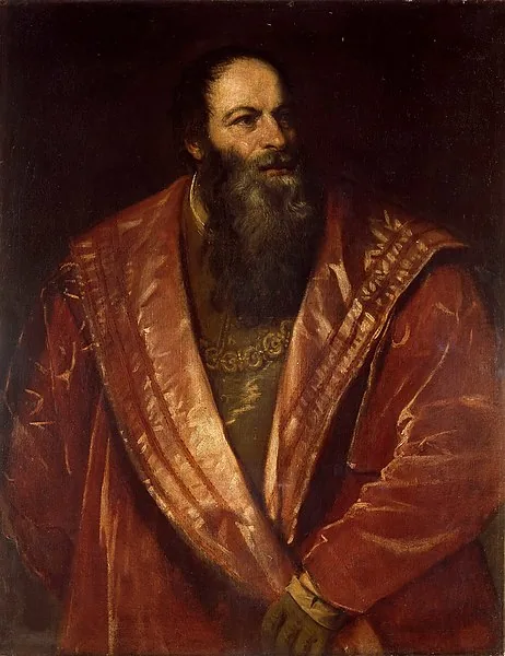Pietro Aretino by Tiziano Vecellio, 1545