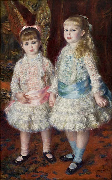 Pink and Blue - The Cahen d'Anvers Girls by Pierre-Auguste Renoir, 1881