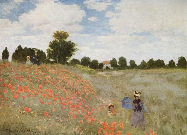 Poppy Field in Argenteuil by Claude Monet, 1873