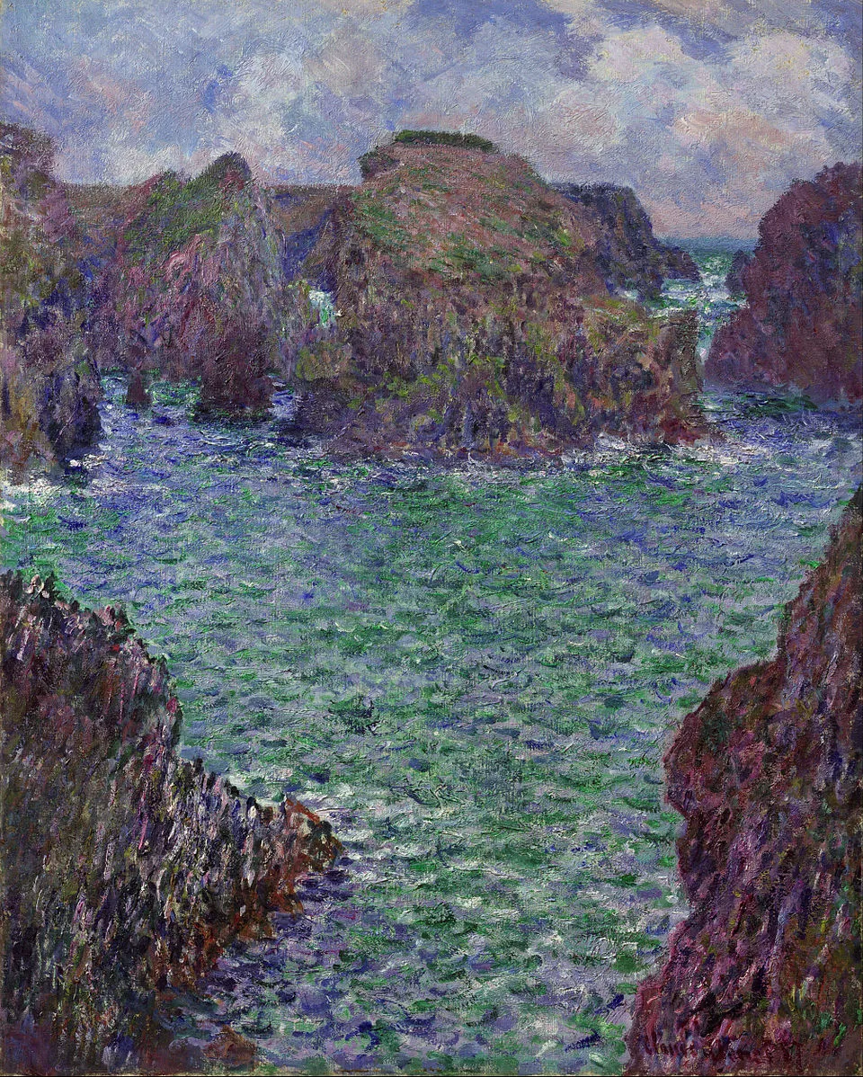 Port-Goulphar, Belle-Île by Claude Monet, 1887