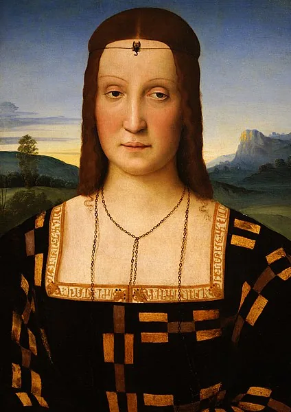 Portrait of Elisabetta Gonzaga by Raffaello Sanzio da Urbino, 1502