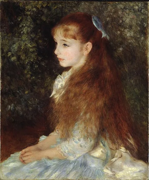 Portrait of Mademoiselle Irène Cahen d'Anvers  by Pierre-Auguste Renoir, 1880