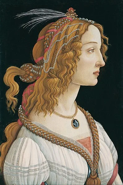 Portrait of Simonetta Vespucci as Nymph by Sandro Botticelli, 1480